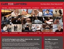 Tablet Screenshot of careforlawyers.com